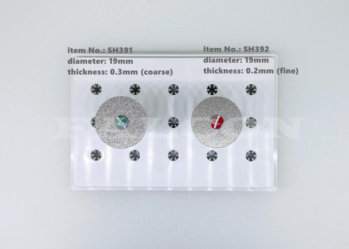 Cakram Berlian Gigi Sinter 19mm Lab Disk Pemotong Gigi Fleksibel 0