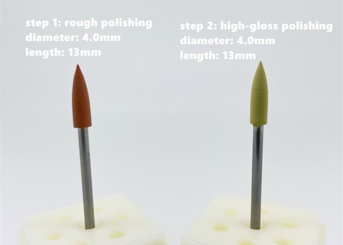 Rubber Diamond Polishing Zirkonia Cutting Diamond Burs Untuk Lab Gigi 0
