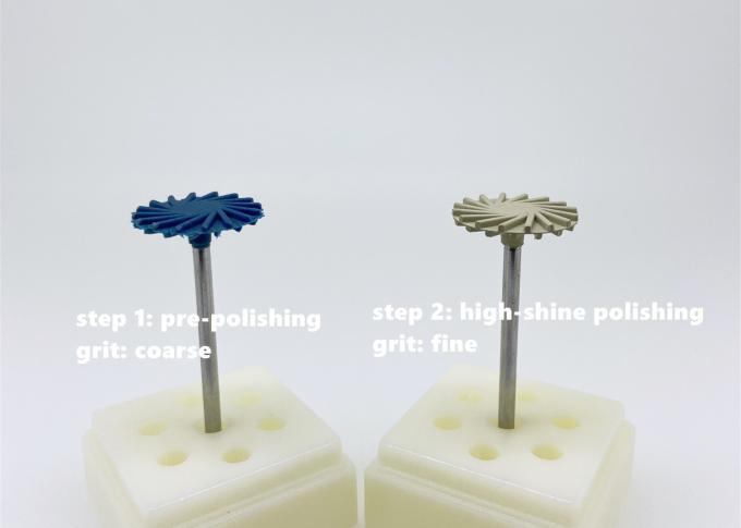 Karet Silicone Polishing Wheels Whirlwind Sintered Porcelain Diamond Dental Bur 0