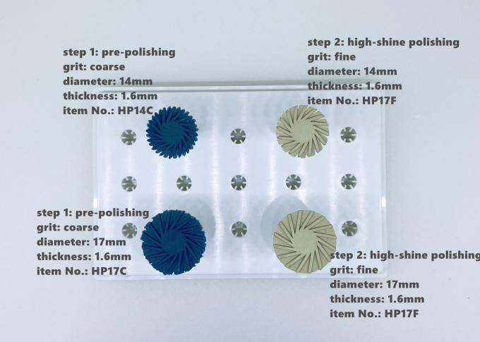 Karet Silicone Polishing Wheels Whirlwind Sintered Porcelain Diamond Dental Bur 1