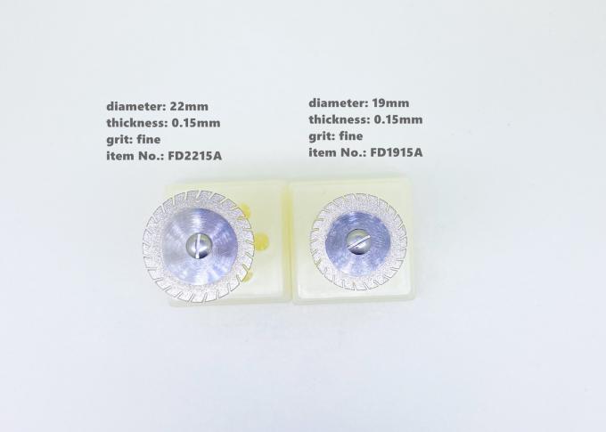 Burs Pemotongan Zirkonia Cepat Berlapis Fleksibel 19mm Rotary Cutting Disc Untuk Semua Keramik 1