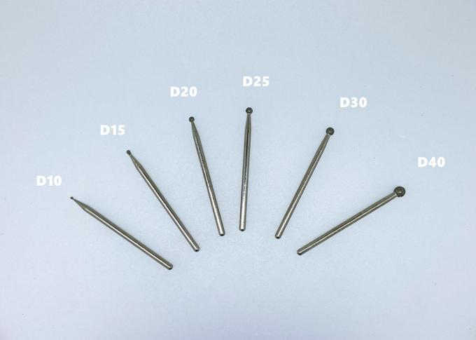 Batu Gerinda Berlian Dilapisi HP Shank Ball Shape Dental Diamond Burs 0