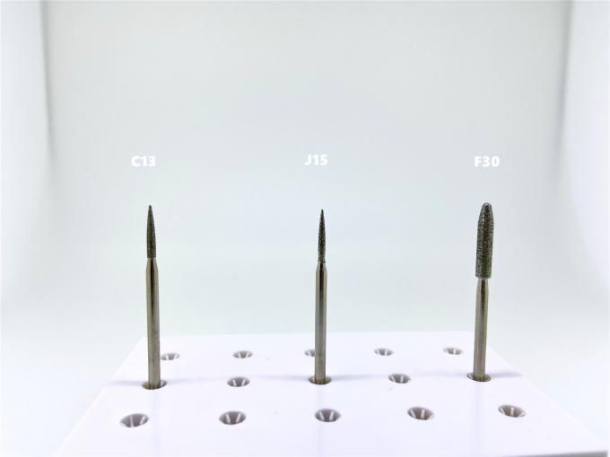 Bud Shape Diamond Grinding Stones Electroplated Polishing Bur Dental 1