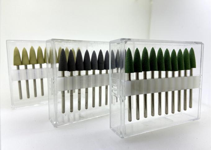 Pemolesan Akrilik Gigi Bur Diamond Rubber Silicone Denture Adjustment Burs 1