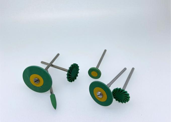 Sintered Dental Rubber Diamond Polisher green Pra Polishing Zirconia Grinding Wheel 1