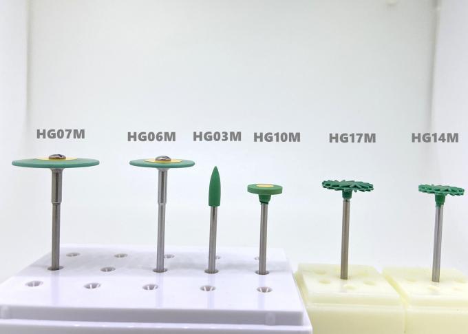 Sintered Dental Rubber Diamond Polisher green Pra Polishing Zirconia Grinding Wheel 0