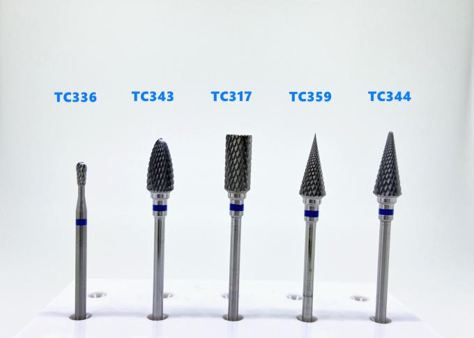 Model Plester Diamond Polishing Burs Penggiling Tungsten Carbide Tidak Dilapisi 0