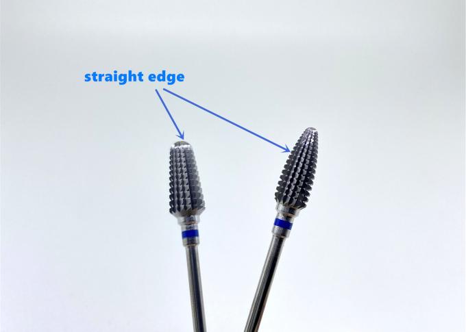 Straight Edge Dental Diamond Burs Sharp Tungsten Carbide Grinder Untuk Mahkota 1
