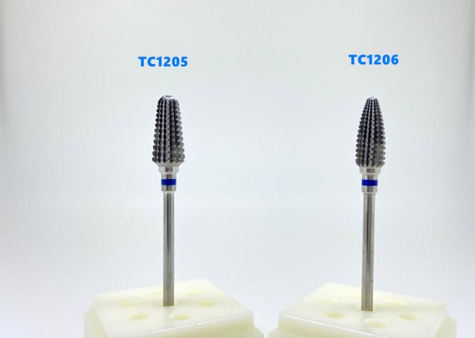 Straight Edge Dental Diamond Burs Sharp Tungsten Carbide Grinder Untuk Mahkota 0