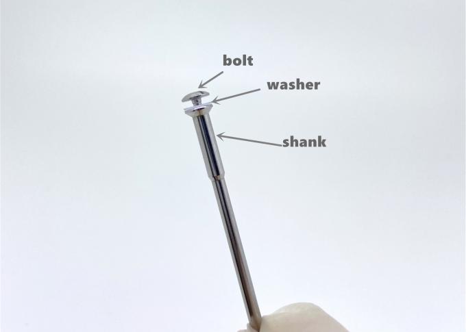 Cincin Diperkuat Stainless Steel Mandrels HP Shank 5.0mm Untuk Micromotor 0