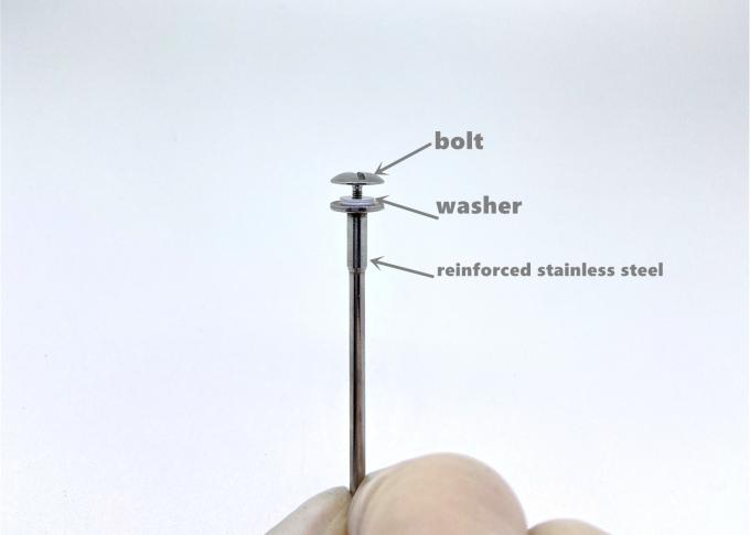 8.0mm Dental Diamond Strips Mandrel Stainless Steel Bertulang Kepala Besar 0
