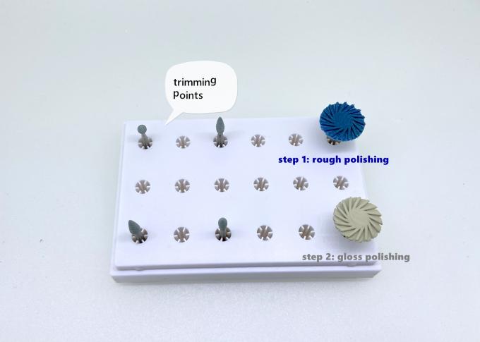 Kit Pemoles Gigi Abrasive / Penyelesaian Berlian Bur RA Shank Diameter 10mm 0
